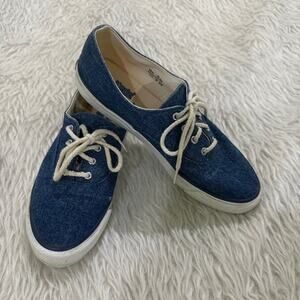 Keds women’s blue denim lace up sneaker shoes size 6